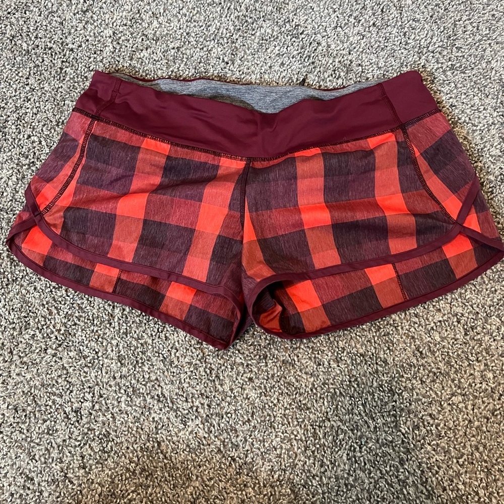 Lululemon Plaid Shorts